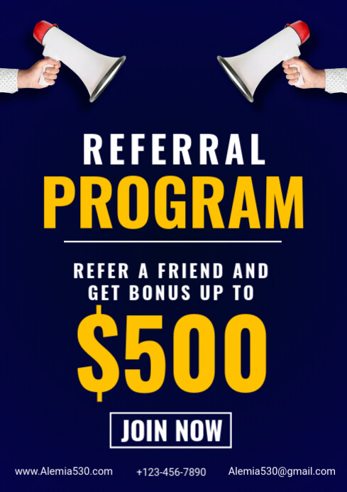 Referral Program Template | PosterMyWall