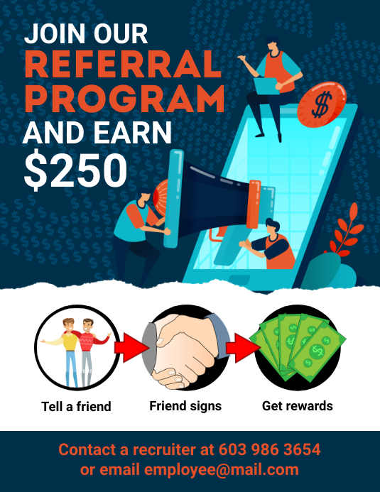 Copy of Referral Program Flyer PosterMyWall