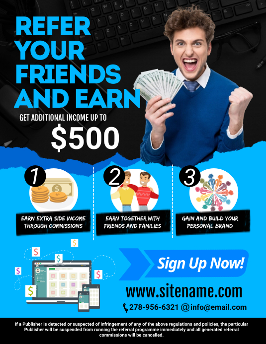 Copy of Referral Program Flyer PosterMyWall