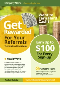 Referral Program Flyer A4 template