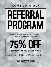 Customizable Design Templates For Referral Flyer Postermywall