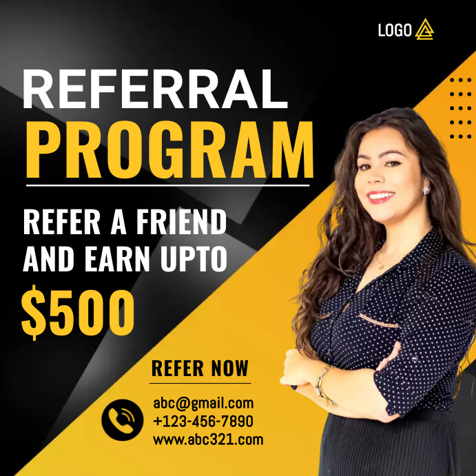 Referral program flyer template PosterMyWall
