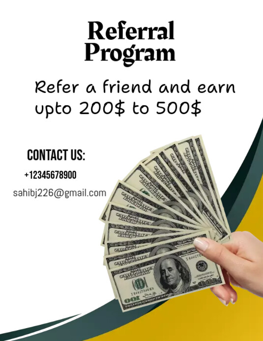 Referral program Flyers Template | PosterMyWall