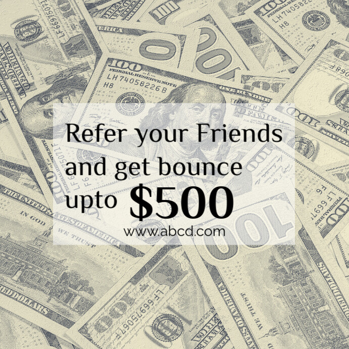 Copy of referral program free customisable templates | PosterMyWall