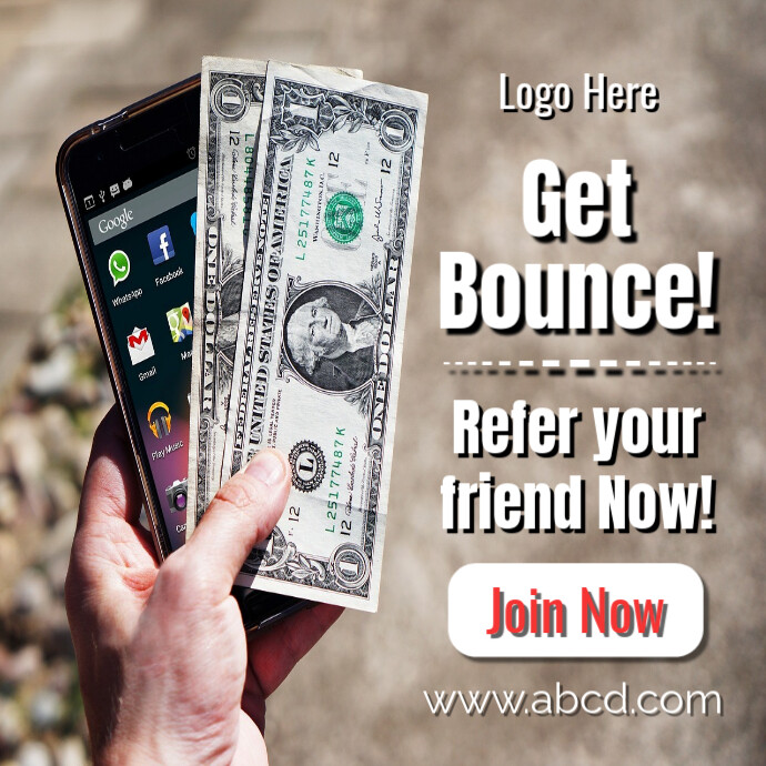 Referral program free customisable templates Logo