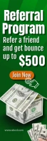 referral program free customisable templates Banner 2 × 6