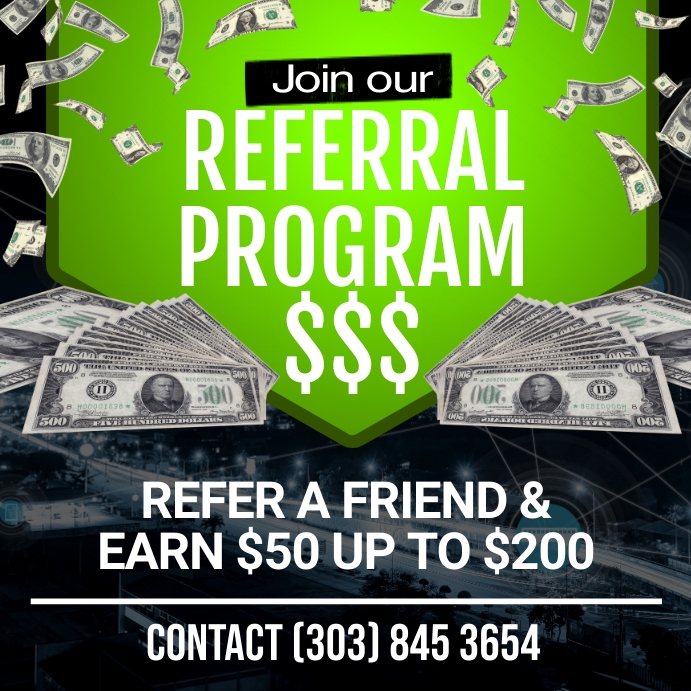 Referral Program Instagram Post Instagram-opslag template