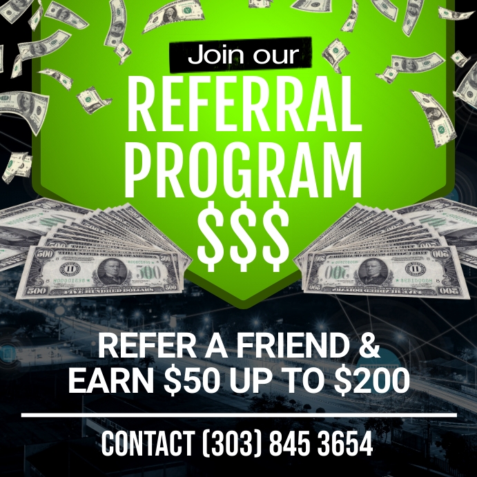 Referral Program Instagram Post template