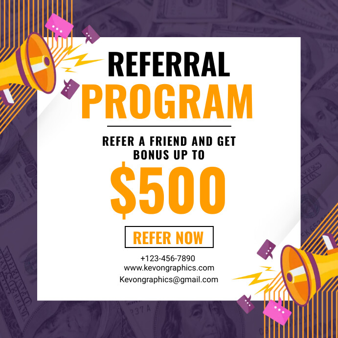 Copy of Referral program Template | PosterMyWall