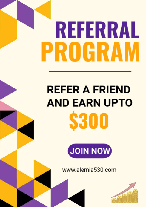 Referral program Template A4