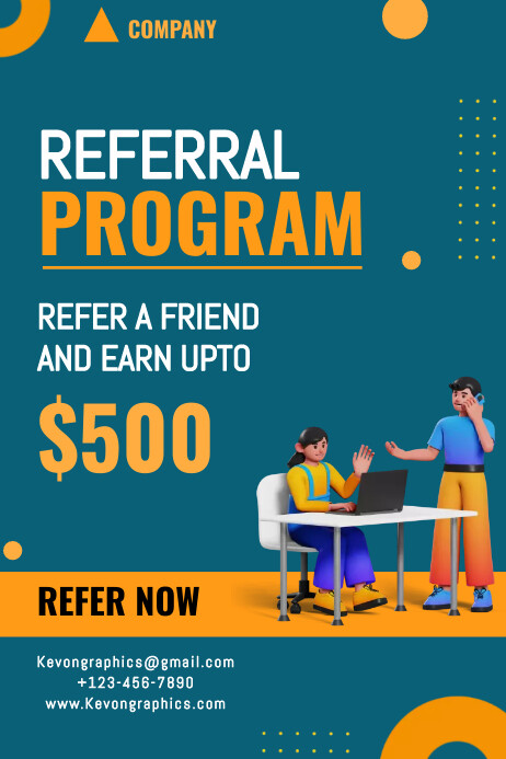 Referral program template | PosterMyWall