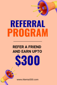 Referral Ranking Design Referral program Template | PosterMyWall