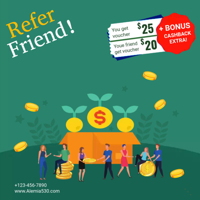 Referral program template | PosterMyWall