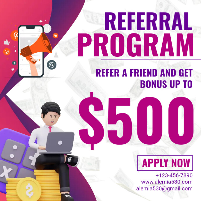 Referral program Template | PosterMyWall