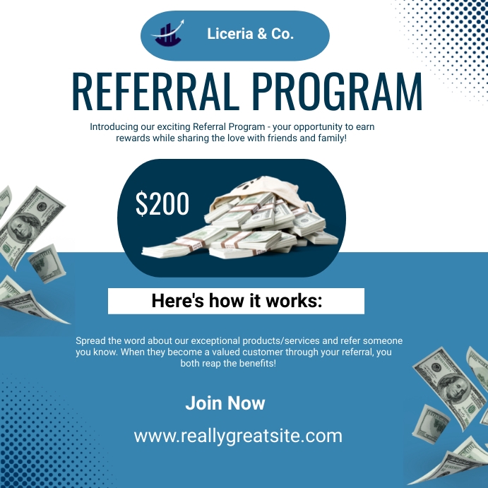 Referral program template | PosterMyWall