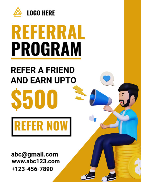 Copy of Referral program template | PosterMyWall