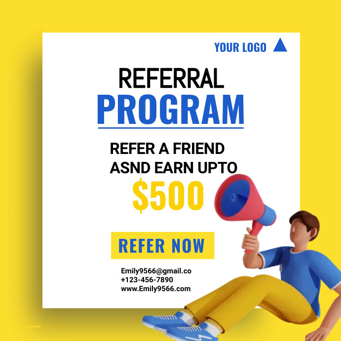 Referral program template | PosterMyWall