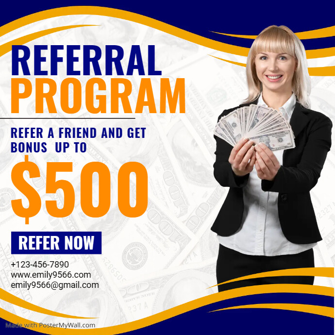 Referral program Template | PosterMyWall