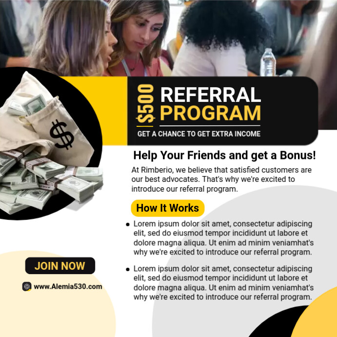 Referral program template | PosterMyWall