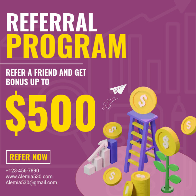 Referral program Template | PosterMyWall