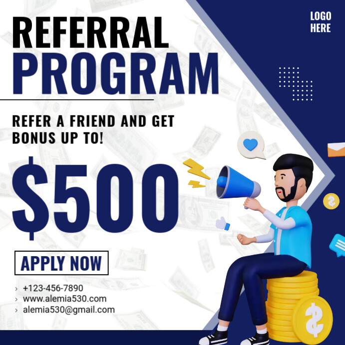 Copy of Referral program Template | PosterMyWall