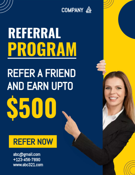Referral program template | PosterMyWall