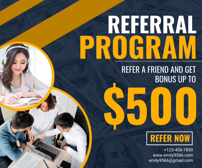 Referral program Template | PosterMyWall