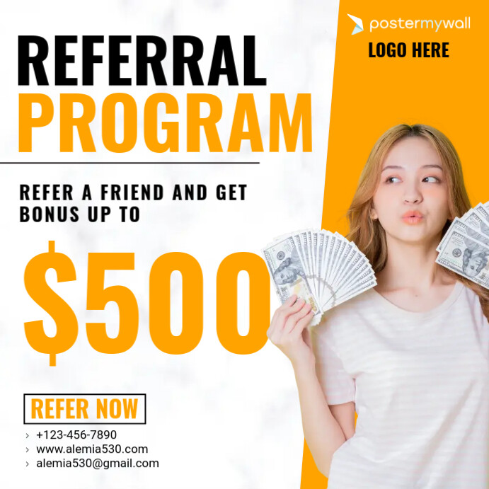 Referral program Template | PosterMyWall