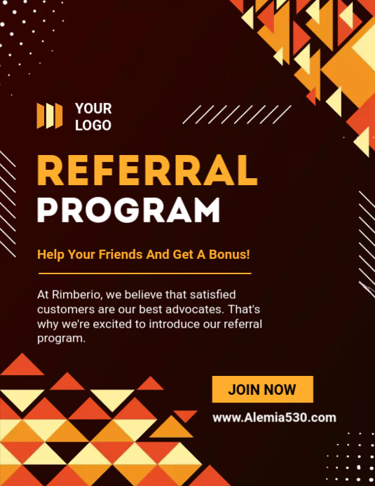 Referral program template PosterMyWall Referral program template PosterMyWall