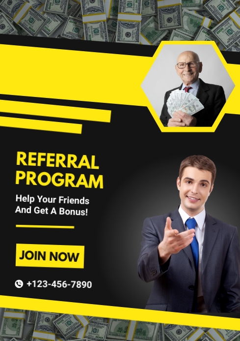 Referral program template | PosterMyWall