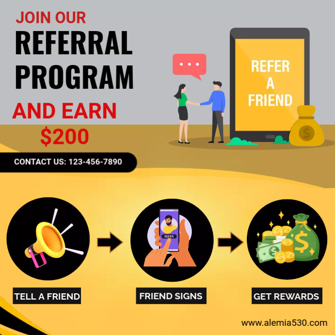 Referral program Template | PosterMyWall
