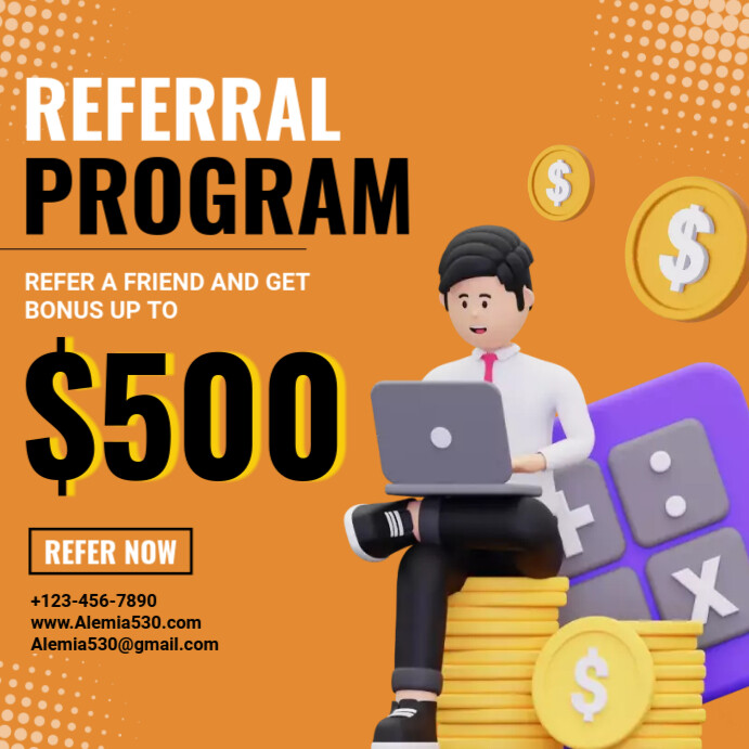 Referral program Template | PosterMyWall