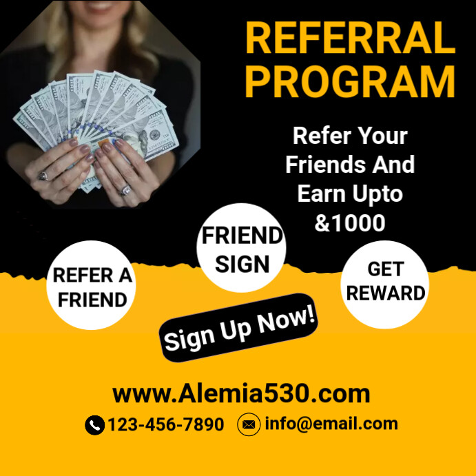 Referral program template | PosterMyWall