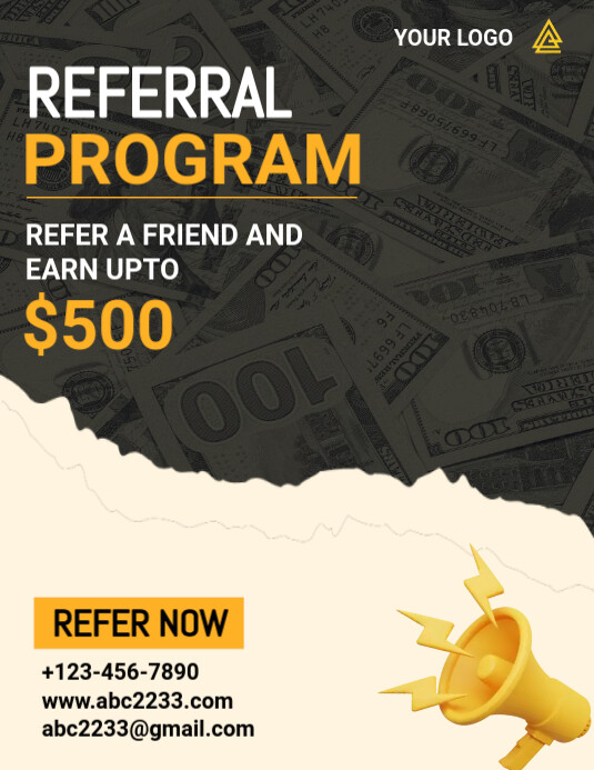 Referral program template | PosterMyWall