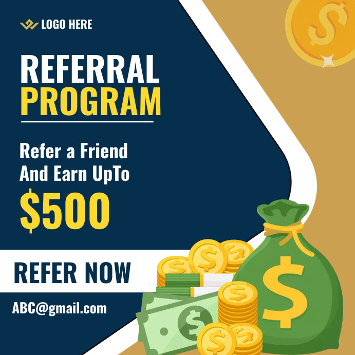 Copy of Referral program template | PosterMyWall