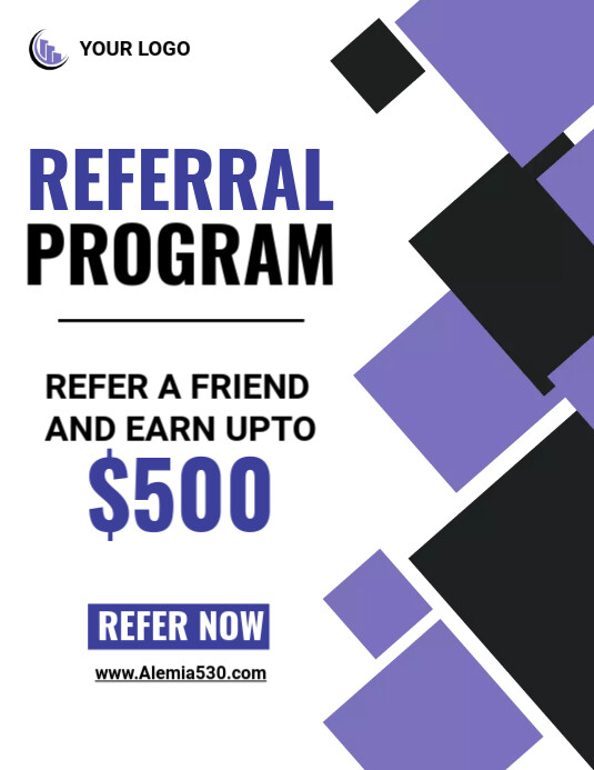 Plantilla de Referral program Template | PosterMyWall