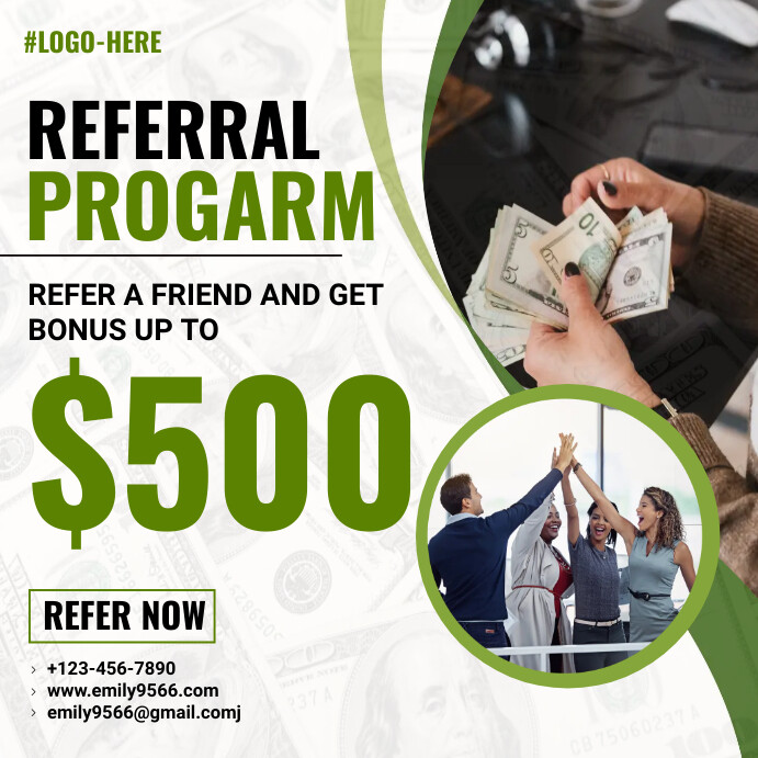 Referral program Template Instagram Post