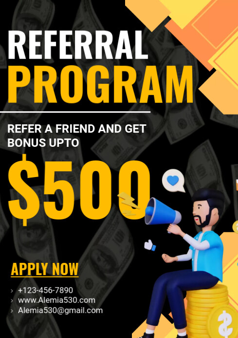 Referral program Template | PosterMyWall