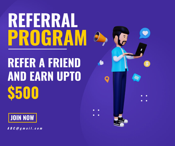 Referral program Template | PosterMyWall