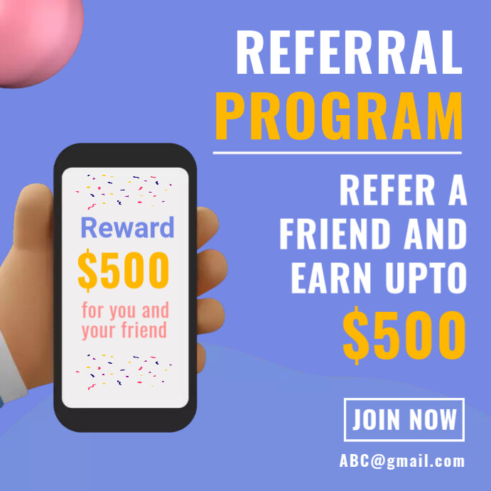 Referral program Template | PosterMyWall