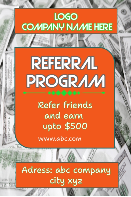 Referral Program to get rewarded Template | PosterMyWall