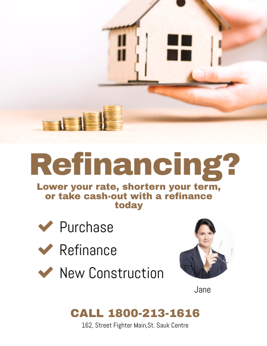 Refinancing Flyer Template | PosterMyWall