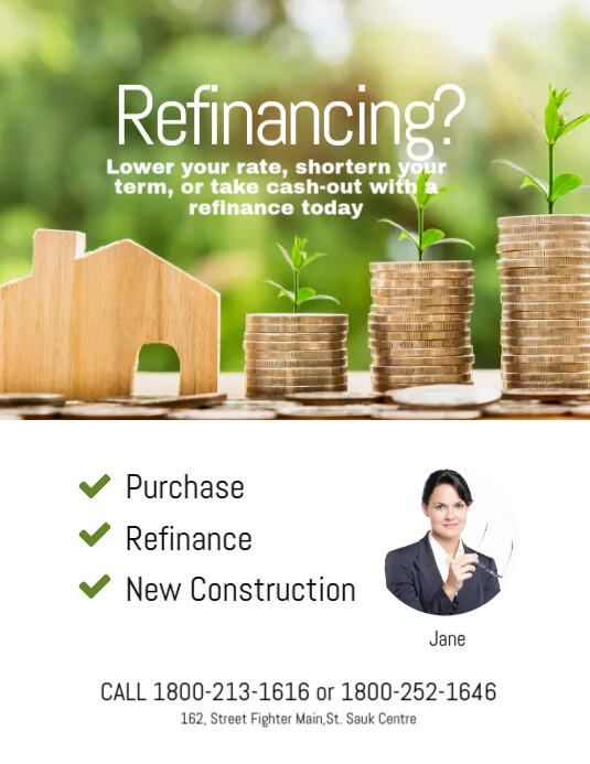 Refinancing Rates Flyers Refinancing Flyer Template | PosterMyWall