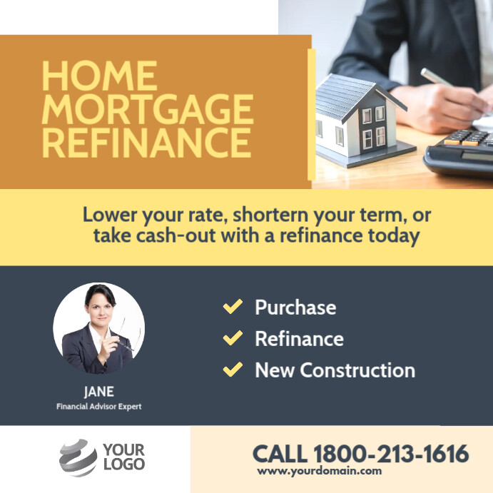 Refinancing Rates Flyers Copy of Refinancing Flyer Template Instagram | PosterMyWall