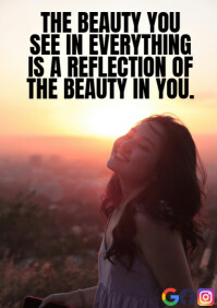 REFLECTION AND BEAUTY QUOTE TEMPLATE A1