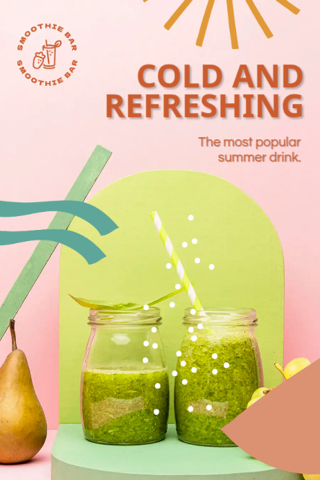Refreshing Smoothie Template | PosterMyWall