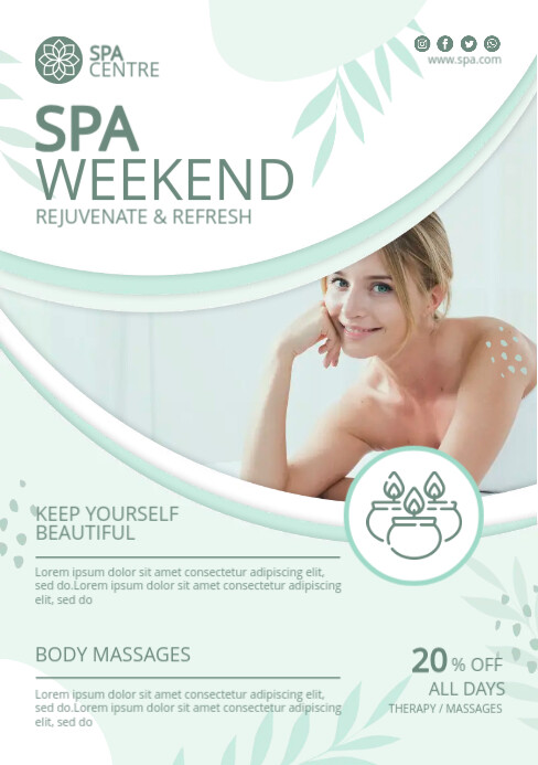 Refreshing Spa Template PosterMyWall
