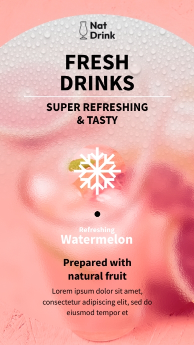 Refreshing Watermenlon Instagram Story template