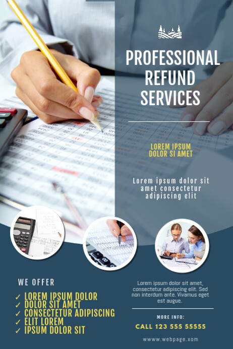 Refund Advertisement Examples Copy of Refund Service Flyer Template | PosterMyWall