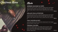 Regal Christmas Digital Display Menu template